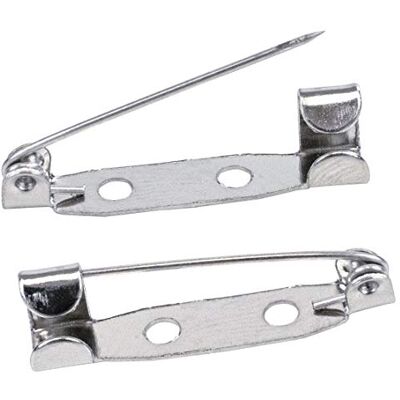 TRIXES - Brooch Safety Pin Fasteners 25mm - 100pk - Fasteners TRIXES - Brooch Safety Pin Fasteners 25mm - 100pk - Fasteners