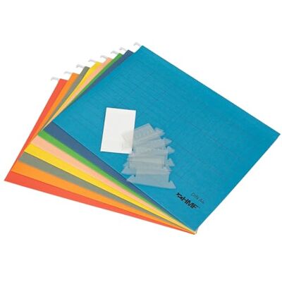 HMF Pastas pendentes para documentos, 8 unidades, DIN A4, 31,4 x 24 cm HMF Pastas pendentes para documentos, 8 unidades, DIN A4, 31,4 x 24 cm
