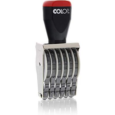 COLOP 07006 Selo de borracha para numeração de 6 bandas (7 mm) COLOP 07006 Selo de borracha para numeração de 6 bandas (7 mm)