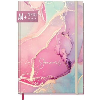 Häfft paper&you® Caderno Dotted Journal A4 com pontos "rosa acetinado Häfft paper&you® Caderno Dotted Journal A4 com pontos "rosa acetinado