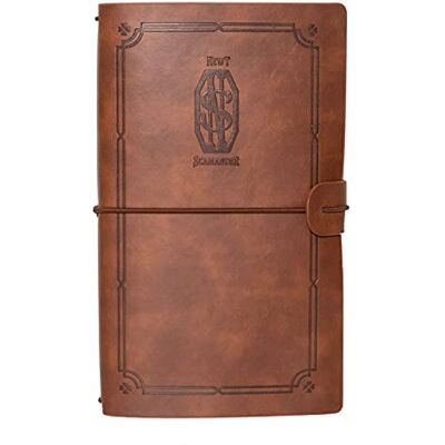 Grupo Erik Caderno de viagem animais fantásticos caderno de notas caderno couro sintético 19,6 x 12 cm diário pessoal bloco notas castanho presente Harry Potter licença oficial Grupo Erik Caderno de viagem animais fantásticos caderno de notas caderno couro sintético 19,6 x 12 cm diário pessoal bloco notas castanho presente Harry Potter licença oficial