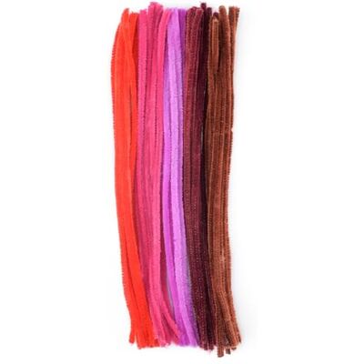Creative Pipe Cleaners Mix For Crafts 8 mm x 30 cm, 50 peças, fibra sintética, vermelho, 30 x 0,8 x 0,1 cm Creative Pipe Cleaners Mix For Crafts 8 mm x 30 cm, 50 peças, fibra sintética, vermelho, 30 x 0,8 x 0,1 cm
