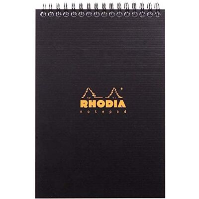 Rhodia Caderno , com espiral, cor preto/bolso interior DIN A5 Rhodia Caderno , com espiral, cor preto/bolso interior DIN A5