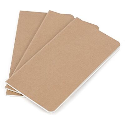WANDERINGS Recargas Pontilhadas para Diário de Viajantes A6 : Pacote de 3 Cadernos de Viagem com Páginas Duplas para Planificador de Couro 10,5 x 15 cm WANDERINGS Recargas Pontilhadas para Diário de Viajantes A6 : Pacote de 3 Cadernos de Viagem com Páginas Duplas para Planificador de Couro 10,5 x 15 cm