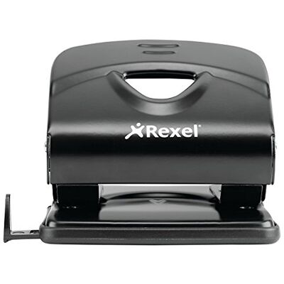 Rexel Broca de 2 furos gama económica VALUE V220 cor preta Rexel Broca de 2 furos gama económica VALUE V220 cor preta