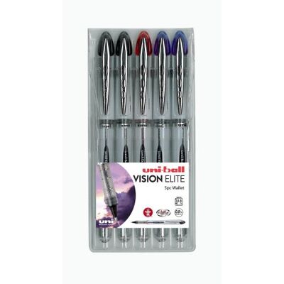 Uni-Ball Vision Elite UB-200 Caneta de tinta líquida (5 unidades) Uni-Ball Vision Elite UB-200 Caneta de tinta líquida (5 unidades)