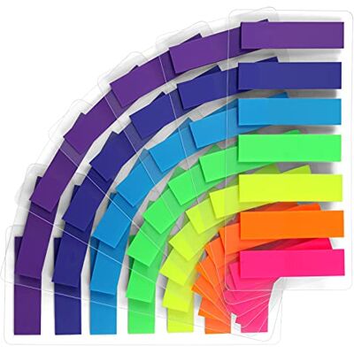 moinkerin 980 peças notas adesivas índices marcadores adesivos para marcar folhas relatórios livros (7 cores) moinkerin 980 peças notas adesivas índices marcadores adesivos para marcar folhas relatórios livros (7 cores)