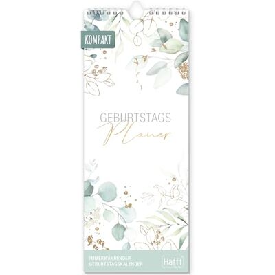 Häfft ® calendário de parede perpétuo de aniversários "Pão de ouro" 12 x 30 cm, sem data independente do ano sustentável e respeitador do clima Häfft ® calendário de parede perpétuo de aniversários "Pão de ouro" 12 x 30 cm, sem data independente do ano sustentável e respeitador do clima