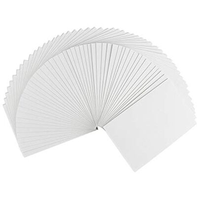Ideen mit Herz 50 cartões dobráveis em branco ideal para trabalhos manuais de cartões de felicitação e cartões de convite, DIN C6 (10,5 cm x 14,8 cm) 230 g/m², branco Ideen mit Herz 50 cartões dobráveis em branco ideal para trabalhos manuais de cartões de felicitação e cartões de convite, DIN C6 (10,5 cm x 14,8 cm) 230 g/m², branco