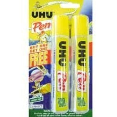 UHU Cola caneta papel e cartão cola 2 x 50 ml UHU Cola caneta papel e cartão cola 2 x 50 ml