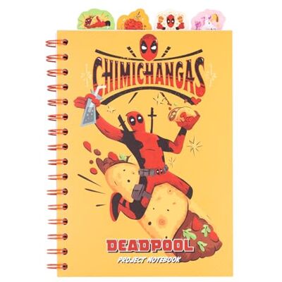 Grupo Erik Caderno com separadores Marvel Deadpool CADERNO A5 pontilhado Caderno de notas: Caderno A5 com anéis: Capa mole 160 págs Grupo Erik Caderno com separadores Marvel Deadpool CADERNO A5 pontilhado Caderno de notas: Caderno A5 com anéis: Capa mole 160 págs