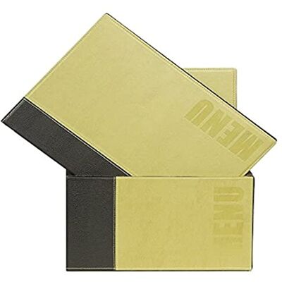 SECURIT Conjunto de 20 Porta-menus Trendy Line com Caixa de Exposição 1 Inserto Fixo Dupla Face = 4 Páginas A4 Possibilidade de Adicionar Insertos Café, Bar, Restaurante Imitação Couro PU SECURIT Conjunto de 20 Porta-menus Trendy Line com Caixa de Exposição 1 Inserto Fixo Dupla Face = 4 Páginas A4 Possibilidade de Adicionar Insertos Café, Bar, Restaurante Imitação Couro PU