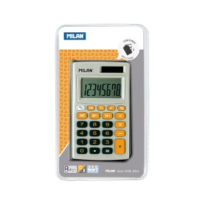 MILAN Calculadora, 8 dígitos, cinzento e laranja MILAN Calculadora, 8 dígitos, cinzento e laranja