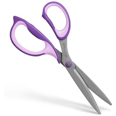 Ashton and Wright Precision SG Tesouras de aderência suave para escritório, casa, cozinha e artesanato, 210 mm, lâminas de aço (roxo, canhoto) Ashton and Wright Precision SG Tesouras de aderência suave para escritório, casa, cozinha e artesanato, 210 mm, lâminas de aço (roxo, canhoto)