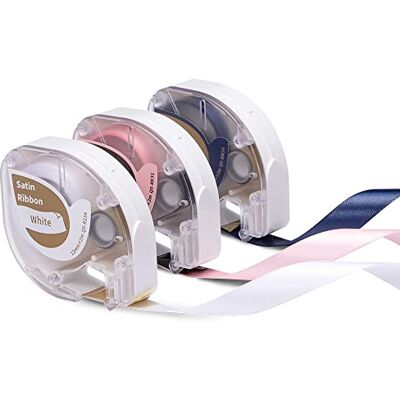 Phomemo 3x P12/P12Pro/LT12 fita de cetim original 12 mm x 2 m fita de cetim 3 cores Q5-R234/RE31/RN34 para presentes de festa, embrulho DIY para presentes de festa para P12/P12 Pro/LT12 Phomemo 3x P12/P12Pro/LT12 fita de cetim original 12 mm x 2 m fita de cetim 3 cores Q5-R234/RE31/RN34 para presentes de festa, embrulho DIY para presentes de festa para P12/P12 Pro/LT12