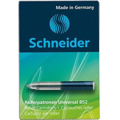 SCHNEIDER Cartuchos de tinta para caneta rolo 852 5 marcadores SCHNEIDER Cartuchos de tinta para caneta rolo 852 5 marcadores