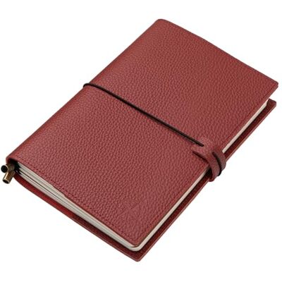 WANDERINGS Caderno Travelers A5 com bolsos, diário de couro genuíno, 6 x 8,5" / 15 x 22 cm, diário de viagem recarregável para CapSJFS todas as aventuras da vida, inserções branco de 120 GSM WANDERINGS Caderno Travelers A5 com bolsos, diário de couro genuíno, 6 x 8,5" / 15 x 22 cm, diário de viagem recarregável para CapSJFS todas as aventuras da vida, inserções branco de 120 GSM