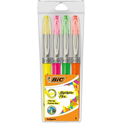 BIC Atlantis Pack de 4 marcadores fluorescentes BIC Atlantis Pack de 4 marcadores fluorescentes