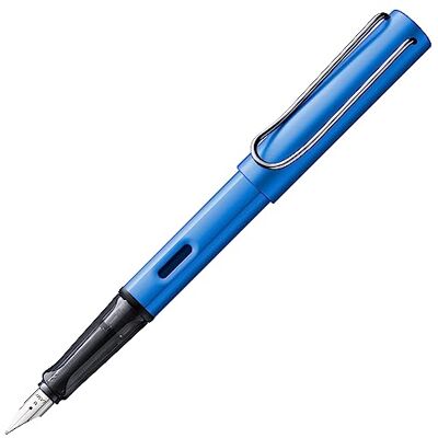 Lamy AL-star oceanblue Caneta estilográfica com pega ergonómica e de aço polido em tamanho F corpo de alumínio leve inclui cartucho T 10 azul Destro Lamy AL-star oceanblue Caneta estilográfica com pega ergonómica e de aço polido em tamanho F corpo de alumínio leve inclui cartucho T 10 azul Destro