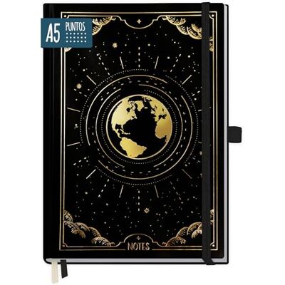 Häfft paper&you® Premium Journal A5 com pontos "New Adventures" 188 páginas numeradas com grade de pontos e papel de gramagem de 120 g/m², ideal para diários, listas e notas Häfft paper&you® Premium Journal A5 com pontos "New Adventures" 188 páginas numeradas com grade de pontos e papel de gramagem de 120 g/m², ideal para diários, listas e notas