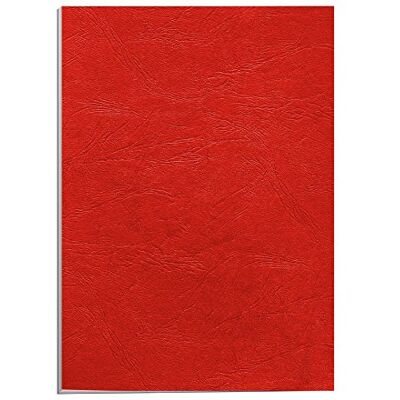 Fellowes Delta Leather Capas para encadernação (A4, 250 g/m², 25 unidades), cor vermelho Fellowes Delta Leather Capas para encadernação (A4, 250 g/m², 25 unidades), cor vermelho