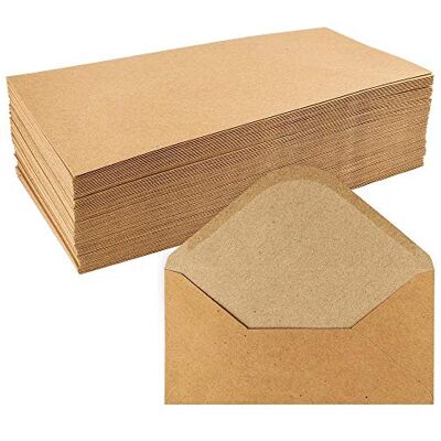 Ideen mit Herz Envelope de papel kraft, 100 unidades, 110 g/m², envelopes para cartões de felicitações, convites, cartões de aniversário, DIN longo, 11 x 22 cm) Ideen mit Herz Envelope de papel kraft, 100 unidades, 110 g/m², envelopes para cartões de felicitações, convites, cartões de aniversário, DIN longo, 11 x 22 cm)