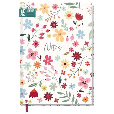 Häfft Trendstuff by ® Caderno, diário A5 listrado "Wild Flower Häfft Trendstuff by ® Caderno, diário A5 listrado "Wild Flower
