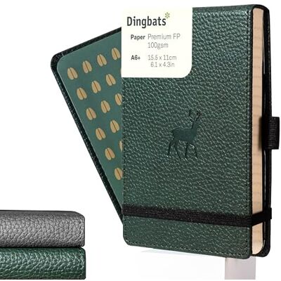 Dingbats* Notebooks Dingbats* Vida Silvestre Reporter Caderno A6 Pontilhado Libreta de Bolso com Capa Dura de PU Fecho Elástico, Suporte para Canetas, Marcador Dingbats* Notebooks Dingbats* Vida Silvestre Reporter Caderno A6 Pontilhado Libreta de Bolso com Capa Dura de PU Fecho Elástico, Suporte para Canetas, Marcador