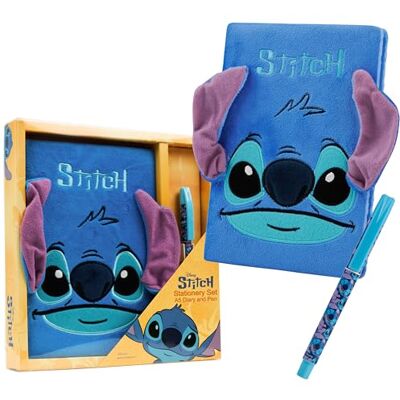 Disney Stitch Caderno A5, Conjunto Material Escolar com Cadernos e Caneta Presente para Crianças (Azul Macio) Disney Stitch Caderno A5, Conjunto Material Escolar com Cadernos e Caneta Presente para Crianças (Azul Macio)