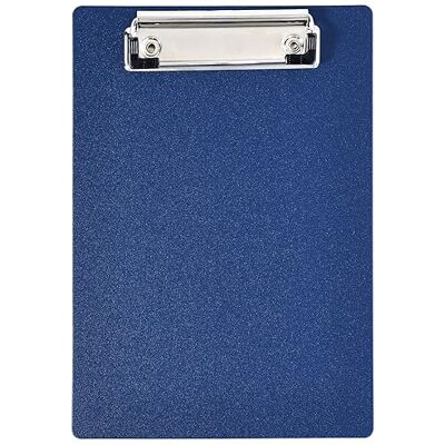 HXMJIED Porta-papéis A5 de plástico com braçadeira de metal de borracha, placa rígida azul profunda, prancheta durável, suporte de papel para escrever, notas, documentos, prancheta pequena, tamanho HXMJIED Porta-papéis A5 de plástico com braçadeira de metal de borracha, placa rígida azul profunda, prancheta durável, suporte de papel para escrever, notas, documentos, prancheta pequena, tamanho