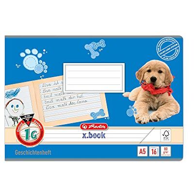 herlitz Lote de cuadernos de redacción (10 unidades, A5, 16 páginas, lineados), varios colores herlitz Lote de cuadernos de redacción (10 unidades, A5, 16 páginas, lineados), varios colores