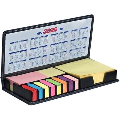 Strehknewen Conjunto de notas adesivas, 2200 unidades de notas adesivas coloridas, 4 formatos com estojo de poliuretano, para escritório, escola, estudo e trabalho (2026) Strehknewen Conjunto de notas adesivas, 2200 unidades de notas adesivas coloridas, 4 formatos com estojo de poliuretano, para escritório, escola, estudo e trabalho (2026)