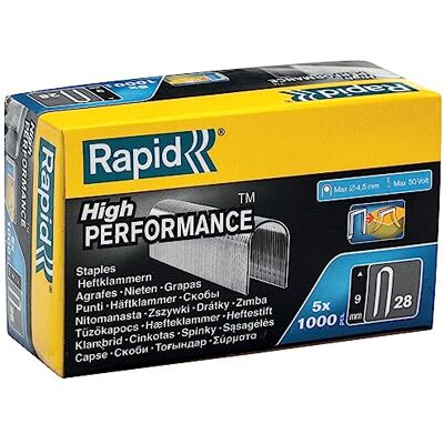 Rapid Grampo para cabo 28 9 mm. 5 x 1 m DP em caixa Rapid Grampo para cabo 28 9 mm. 5 x 1 m DP em caixa