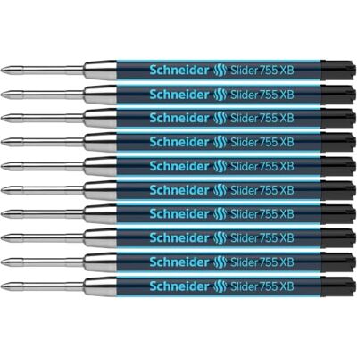 SCHNEIDER Recarga para caneta de ponta redonda Slider 755 Permanent XB (10 unidades, tinta preta) SCHNEIDER Recarga para caneta de ponta redonda Slider 755 Permanent XB (10 unidades, tinta preta)