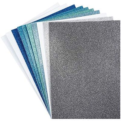 Ideen mit Herz Folhas de espuma com purpurina, autoadesivas, DIN A4, 2 mm, 10 unidades, folhas de borracha EVA, ideais para trabalhos manuais Ideen mit Herz Folhas de espuma com purpurina, autoadesivas, DIN A4, 2 mm, 10 unidades, folhas de borracha EVA, ideais para trabalhos manuais