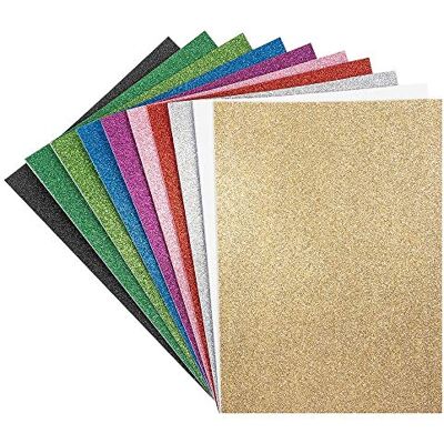 Ideen mit Herz Folhas de espuma com purpurina, autoadesivas, DIN A4, 2 mm, 10 unidades, folhas de borracha EVA, ideais para trabalhos manuais Ideen mit Herz Folhas de espuma com purpurina, autoadesivas, DIN A4, 2 mm, 10 unidades, folhas de borracha EVA, ideais para trabalhos manuais