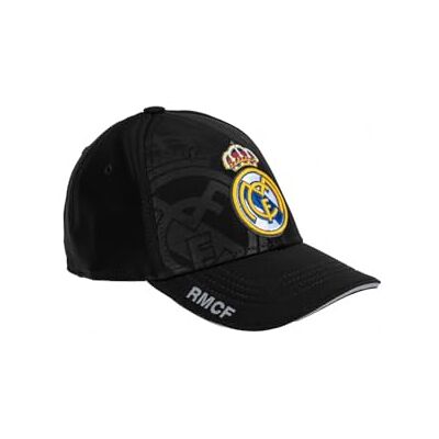 Real Madrid Gorra Color Negra con Escudo Color Bordado Adulto Ajustable Producto Oficial Real Madrid Gorra Color Negra con Escudo Color Bordado Adulto Ajustable Producto Oficial