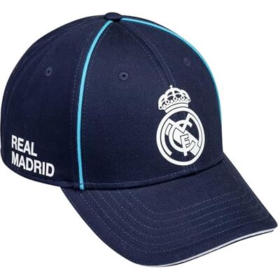Real Madrid Boné oficial para homem, preto, tamanho único Real Madrid Boné oficial para homem, preto, tamanho único