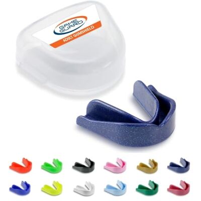 GAME GUARD protetor bucal para ferver e morder/protetor de gengivas protetor bucal moldável/protetores de gengivas Mais velho/adulto aprovado pela CE, desportos escolares, futebol, rugby (brilho GAME GUARD protetor bucal para ferver e morder/protetor de gengivas protetor bucal moldável/protetores de gengivas Mais velho/adulto aprovado pela CE, desportos escolares, futebol, rugby (brilho