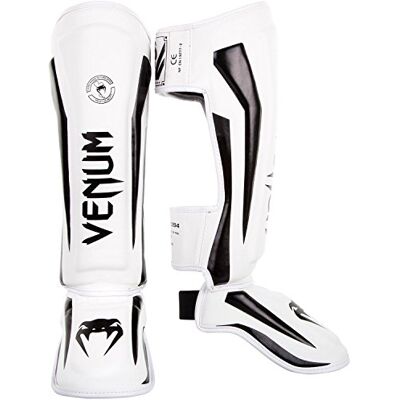 Venum Elite Protetor de Perna XL Branco/Preto - Protetores de Perna Venum Elite Protetor de Perna XL Branco/Preto - Protetores de Perna