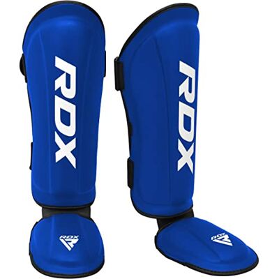 RDX Caneleiras Kick Boxing Muay Thai, aprovado por SMMAF, Maya Hide couro espinha peito do pé proteção, MMA Shin perna guarda para Sparring boxe BJJ Kárate treino protetor RDX Caneleiras Kick Boxing Muay Thai, aprovado por SMMAF, Maya Hide couro espinha peito do pé proteção, MMA Shin perna guarda para Sparring boxe BJJ Kárate treino protetor