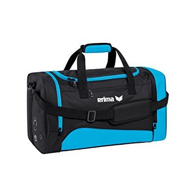 erima Club 1900 2.0, bolsa de ginásio unissexo para adulto, Curaçao / preto, 7230704 erima Club 1900 2.0, bolsa de ginásio unissexo para adulto, Curaçao / preto, 7230704