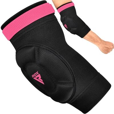 RDX MMA Palmilhas, aprovado SATRA, Elbow Pads protetor antebraço cotoveleira manga acolchoada de compressão por Muay Thai Kickboxing Taekwondo boxe fitness voleibol luta livre basquetebol, homens RDX MMA Palmilhas, aprovado SATRA, Elbow Pads protetor antebraço cotoveleira manga acolchoada de compressão por Muay Thai Kickboxing Taekwondo boxe fitness voleibol luta livre basquetebol, homens