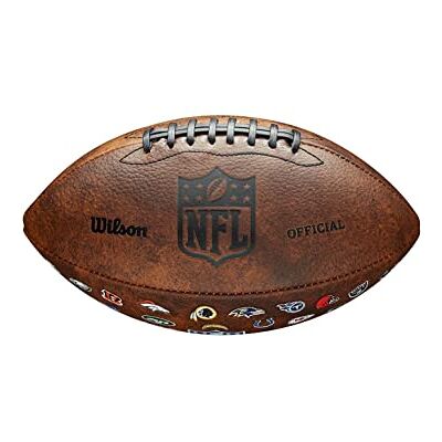 Wilson Only Sports Gear Wtf1758xbnf Nfl Throwback 32 Team Logo bola de futebol americano americano Wilson Only Sports Gear Wtf1758xbnf Nfl Throwback 32 Team Logo bola de futebol americano americano