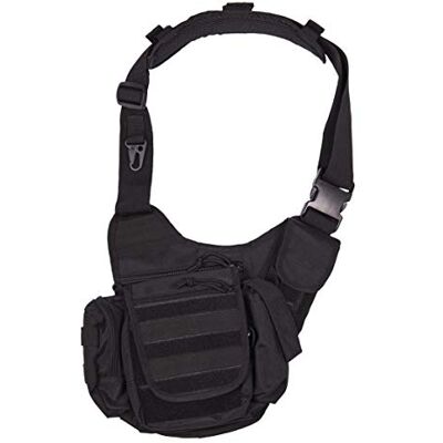 Mil-Tec Sling Bag multifunções preto Mil-Tec Sling Bag multifunções preto