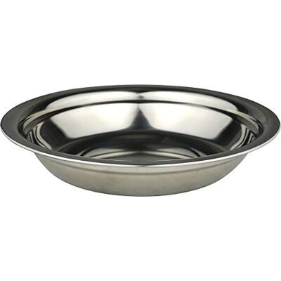 Prato em Aço Inoxidável Ø 22 cm - Plate Prato em Aço Inoxidável Ø 22 cm - Plate