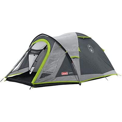 Coleman Tenda Darwin para mais de 4 pessoas, tenda de campismo para 4 pessoas, tenda iglu, tenda para festivais, tenda leve com cúpula com toldo, impermeável WS 3000 mm, cinzento Coleman Tenda Darwin para mais de 4 pessoas, tenda de campismo para 4 pessoas, tenda iglu, tenda para festivais, tenda leve com cúpula com toldo, impermeável WS 3000 mm, cinzento