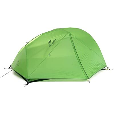 Naturehike Star-River Tenda de campismo 20D silicone tecido ultraleve 2 pessoas 4 estações (20D verde) Naturehike Star-River Tenda de campismo 20D silicone tecido ultraleve 2 pessoas 4 estações (20D verde)