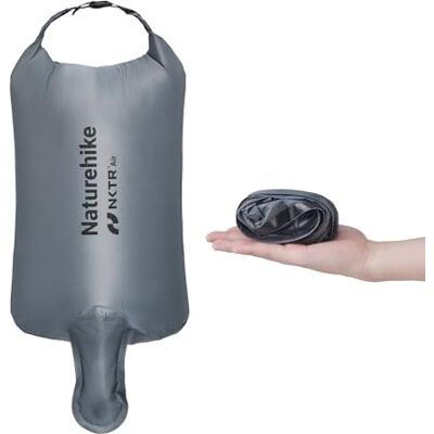 Naturehike Saco de bomba de compressão de rolo para tapetes de dormir, saco de bomba portátil para tapetes de campismo, almofada de dormir, colchão de ar insuflável Naturehike Saco de bomba de compressão de rolo para tapetes de dormir, saco de bomba portátil para tapetes de campismo, almofada de dormir, colchão de ar insuflável