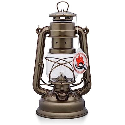 Feuerhand Lanterna de querosene 276, cor bronze Feuerhand Lanterna de querosene 276, cor bronze